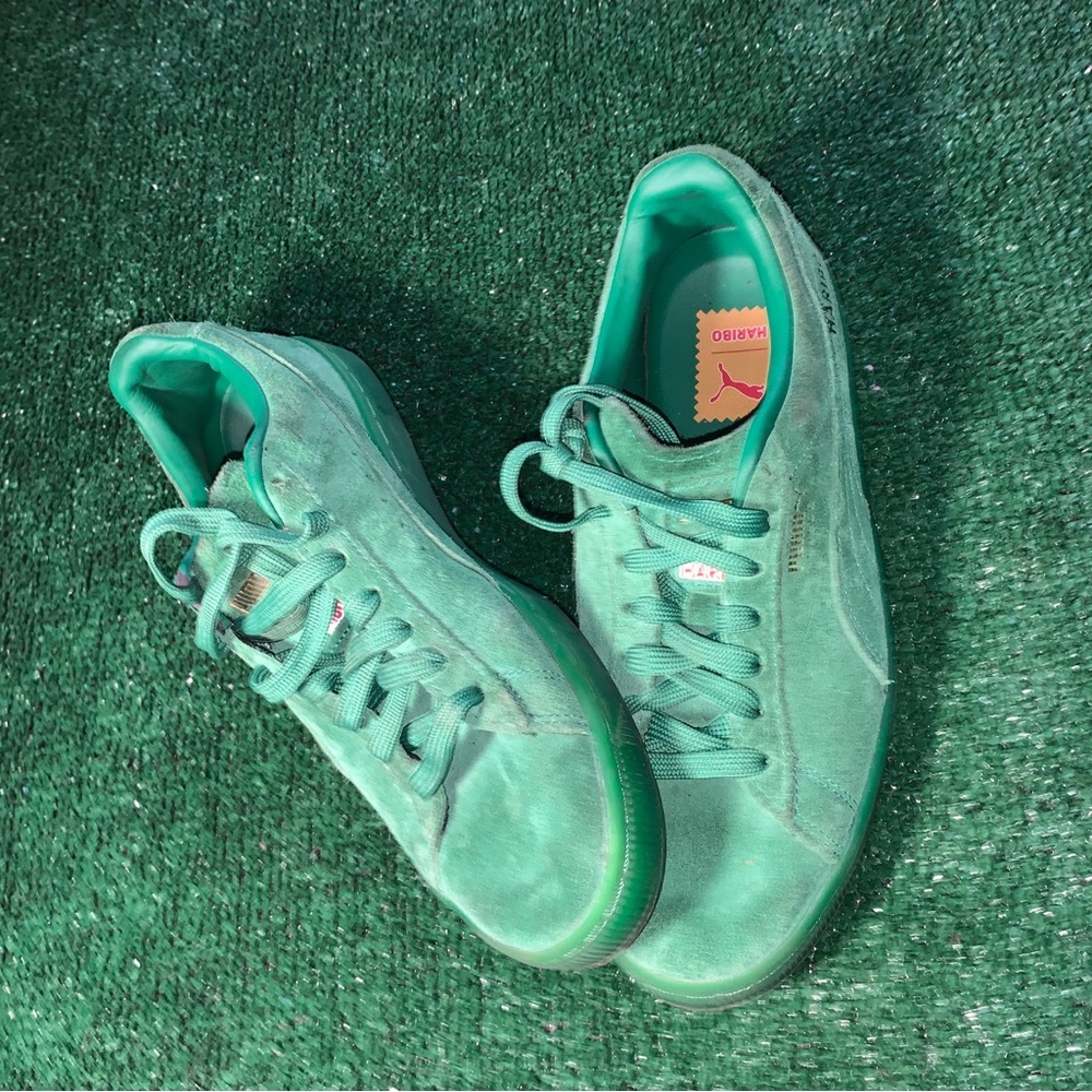 Puma Suede Classic x Haribo Amazon Green Size 7C 100% Authentic.